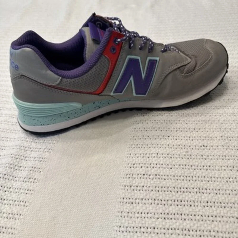 New Balance 574 Marblehead Prism Purple Grey Women's 10 Running Shoe WL574WOA